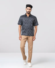 Relaxed Fit Printed Casual Shirt