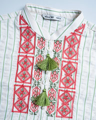 Girls' Embroidered Ethnic Kurta (6-8 Years)
