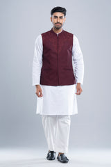 Regular Fit Embroidered Semi-Formal Waistcoat