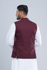 Regular Fit Embroidered Semi-Formal Waistcoat