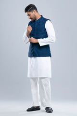 Regular Fit Embroidered Semi-Formal Waistcoat