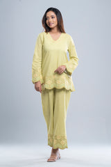 Regular Fit Embroidered Mystika Set