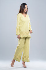Regular Fit Embroidered Mystika Set