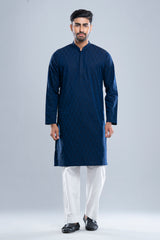 Regular Fit Semi-Formal Jacquard Panjabi
