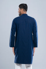 Regular Fit Semi-Formal Jacquard Panjabi