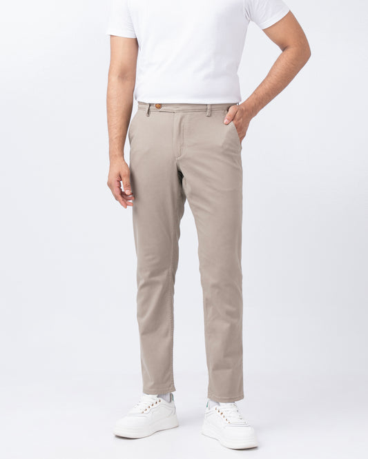 Regular Fit Solid Chinos