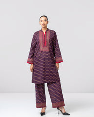 Relaxed Fit Printed Two-Piece Ethnic Set