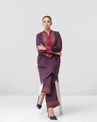 Relaxed Fit Printed Two-Piece Ethnic Set