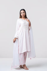 Smart Fit Dollar-Embroidered Three-Piece Ethnic Set