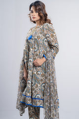Ready-to-Wear Three Piece Lawn with Chiffon Dupatta