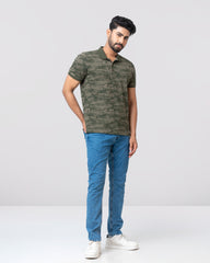 Regular Fit Printed Polo Shirt