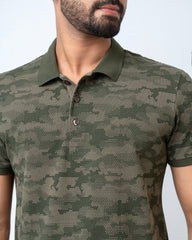 Regular Fit Printed Polo Shirt