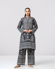 Relaxed Fit Printed Two-Piece Ethnic Set