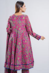 Ready-to-Wear Three Piece Lawn with Chiffon Dupatta
