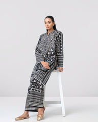 Relaxed Fit Printed Two-Piece Ethnic Set