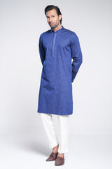 Regular Fit Embroidered Semi-Formal Dobby Panjabi