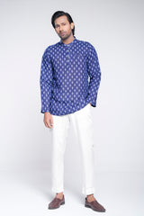 Regular Fit Linen Printed Fatua