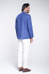 Regular Fit Linen Printed Fatua