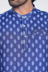 Regular Fit Linen Printed Fatua