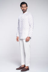 Regular Fit Linen Printed Fatua