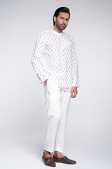 Regular Fit Linen Printed Fatua