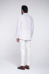 Regular Fit Linen Printed Fatua