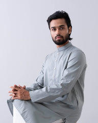 Regular Fit Embroidered Semi-Formal Panjabi