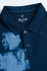 Regular Fit Indigo Washed Polo Shirt
