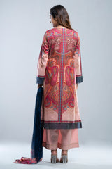 Smart Fit Three-Piece Semi-Formal Lawn with Chiffon Dupatta