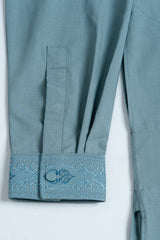 Regular Fit Embroidered Formal Kabli Set