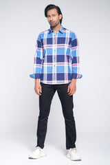Regular Fit Checkered Casual Shirt