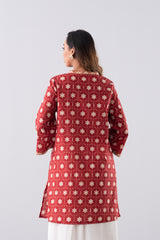 Relaxed Fit Embroidered Ethnic Kurti