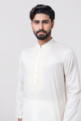 Regular Fit Embroidered Semi-Formal Panjabi