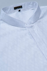 Regular Fit Semi-Formal Jacquard Panjabi