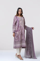Smart Fit Embroidered and Printed Two-Piece Lawn