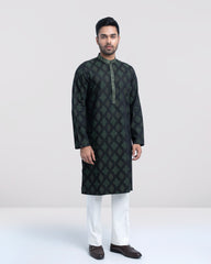 Regular Fit Embroidered Semi-Formal Panjabi