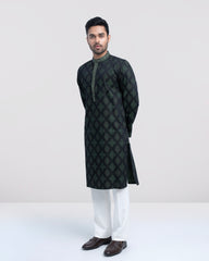 Regular Fit Embroidered Semi-Formal Panjabi