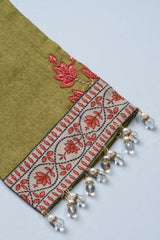 Smart Fit Embroidered Three-Piece Semi-Formal Lawn