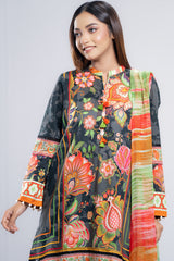 Ready-to-Wear Three Piece Lawn with Chiffon Dupatta