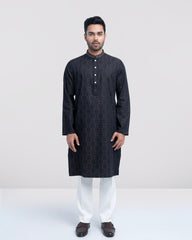 Regular Fit Embroidered Semi-Formal Panjabi