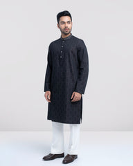 Regular Fit Embroidered Semi-Formal Panjabi