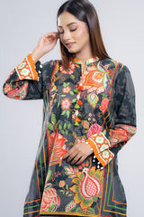 Ready-to-Wear Three Piece Lawn with Chiffon Dupatta
