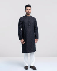 Regular Fit Embroidered Semi-Formal Panjabi