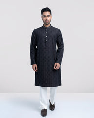 Regular Fit Embroidered Semi-Formal Panjabi