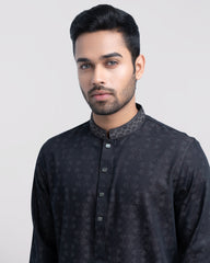 Regular Fit Embroidered Semi-Formal Panjabi