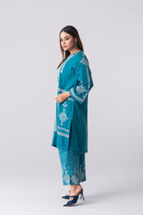 Relaxed Fit Embroidered and Printed Two-Piece Semi-Formal Ethnic Set
