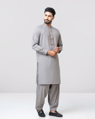 Regular Fit Embroidered Semi-Formal Kabli Set