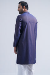 Regular Fit Two-Tone Fabric Semi-Formal Panjabi