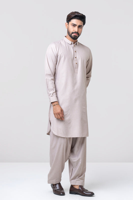 Regular Fit Blended Fabric Formal Kabli Set