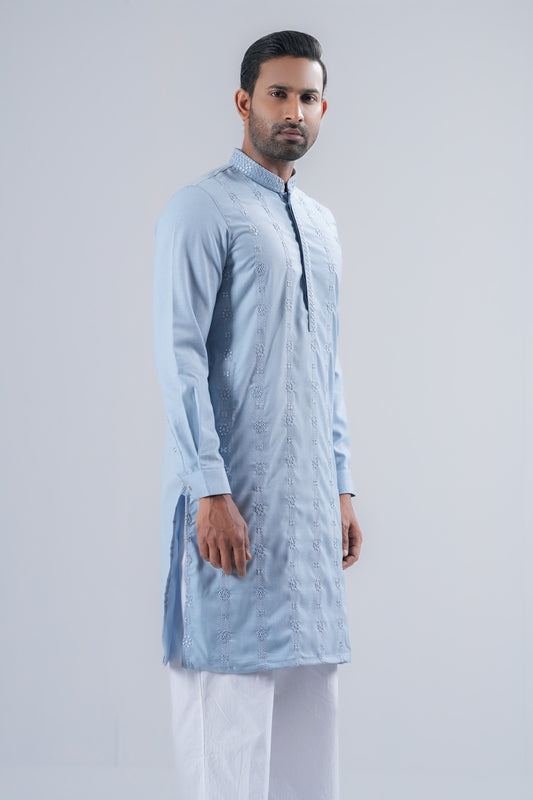 Regular Fit Embroidered Formal Panjabi